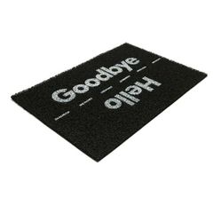 Capacho Super Print Hello Goodbye 40x60cm Preto