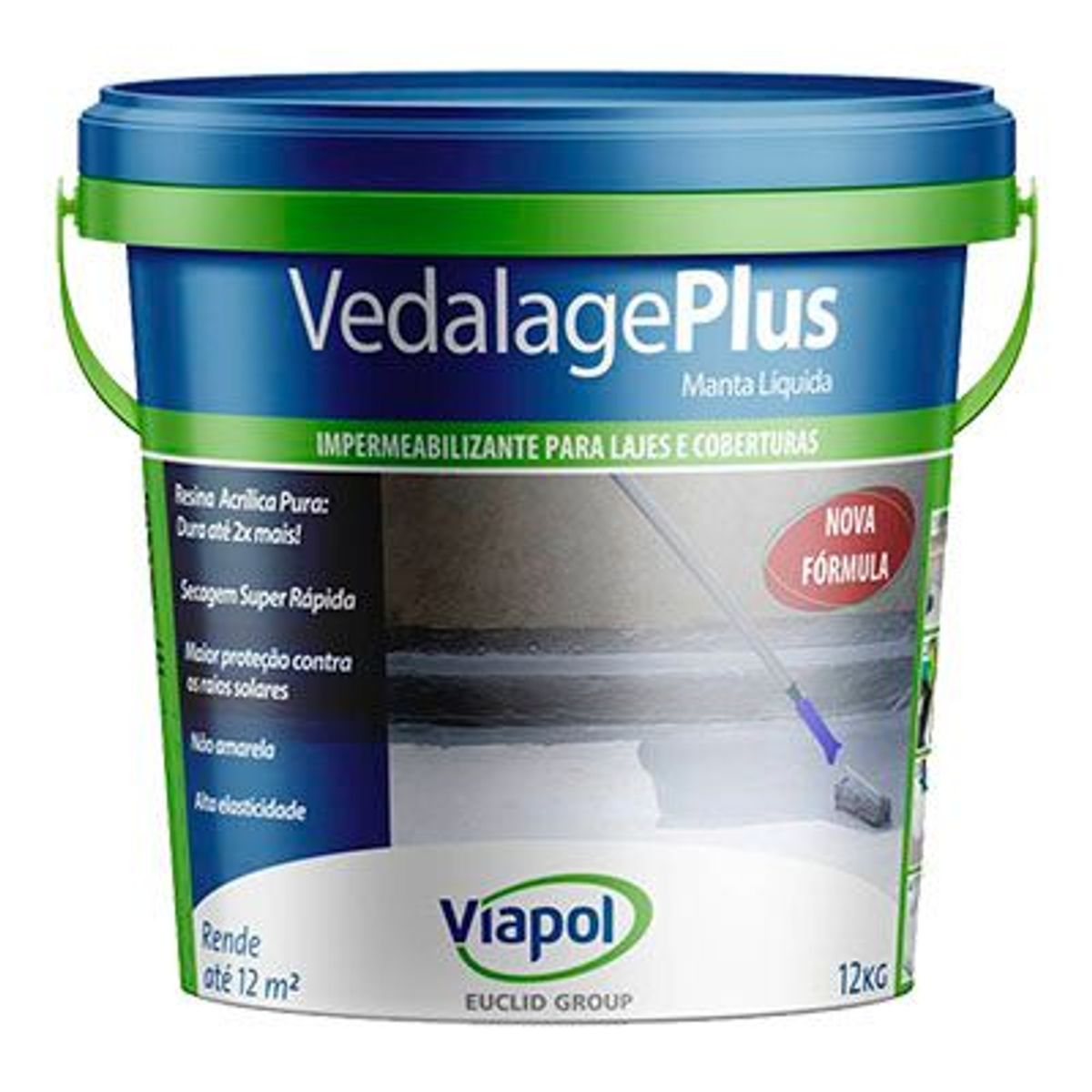 Impermeabilizante Vedalage Plus 12Kg Branco, marca Viapol - Foto Principal
