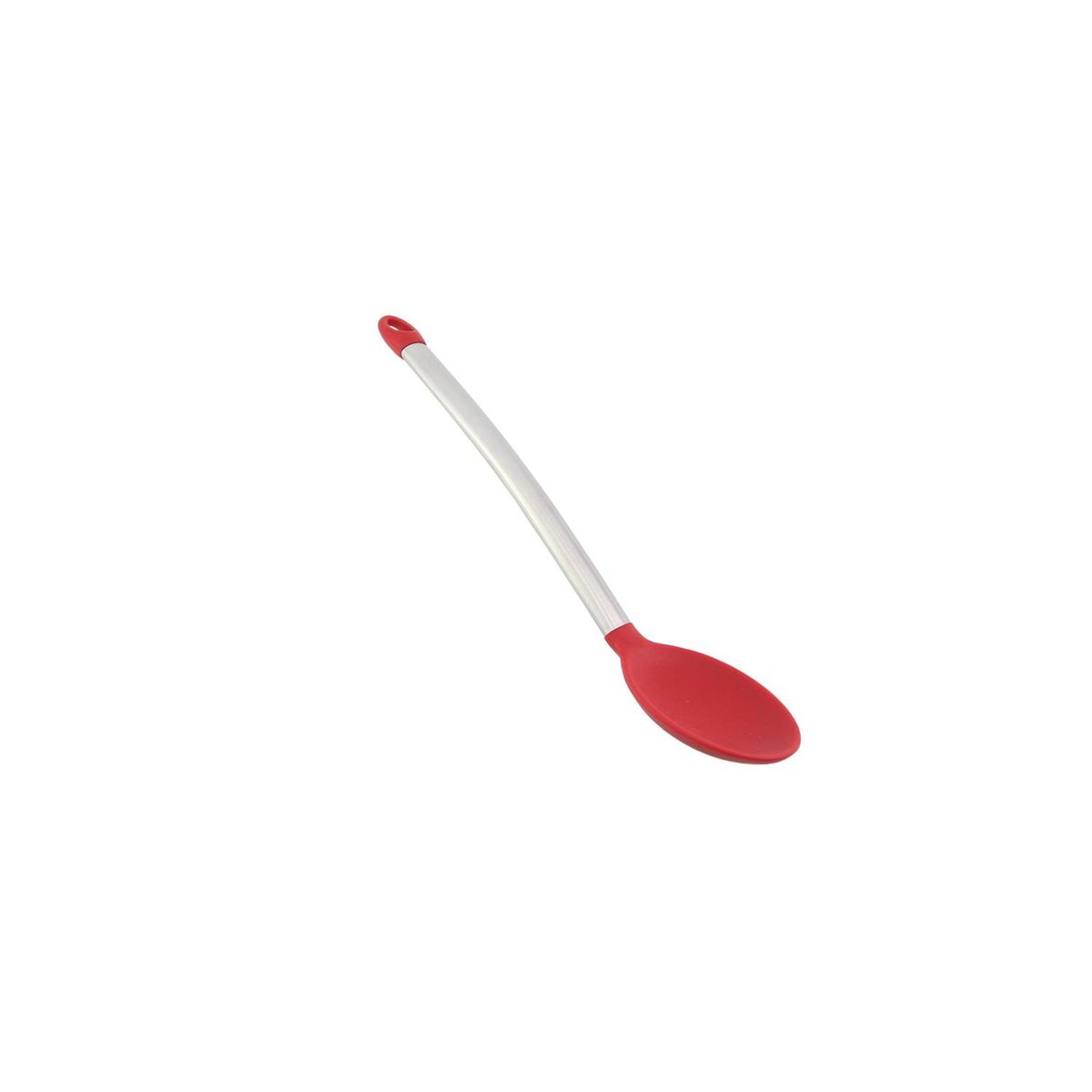 Colher de Arroz Silicone Cabo de Aço Vermelho, marca Just Home Collection - Foto Principal