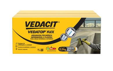 Vedacit Argamassa Polimrica Impermeabilizante Mono Componente Semiflexvel Vedatop Flex 13,5kg Otto Baumgart