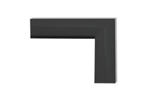 Guarnição Porta Giro Alumínio Preto 210x86xcm Confort