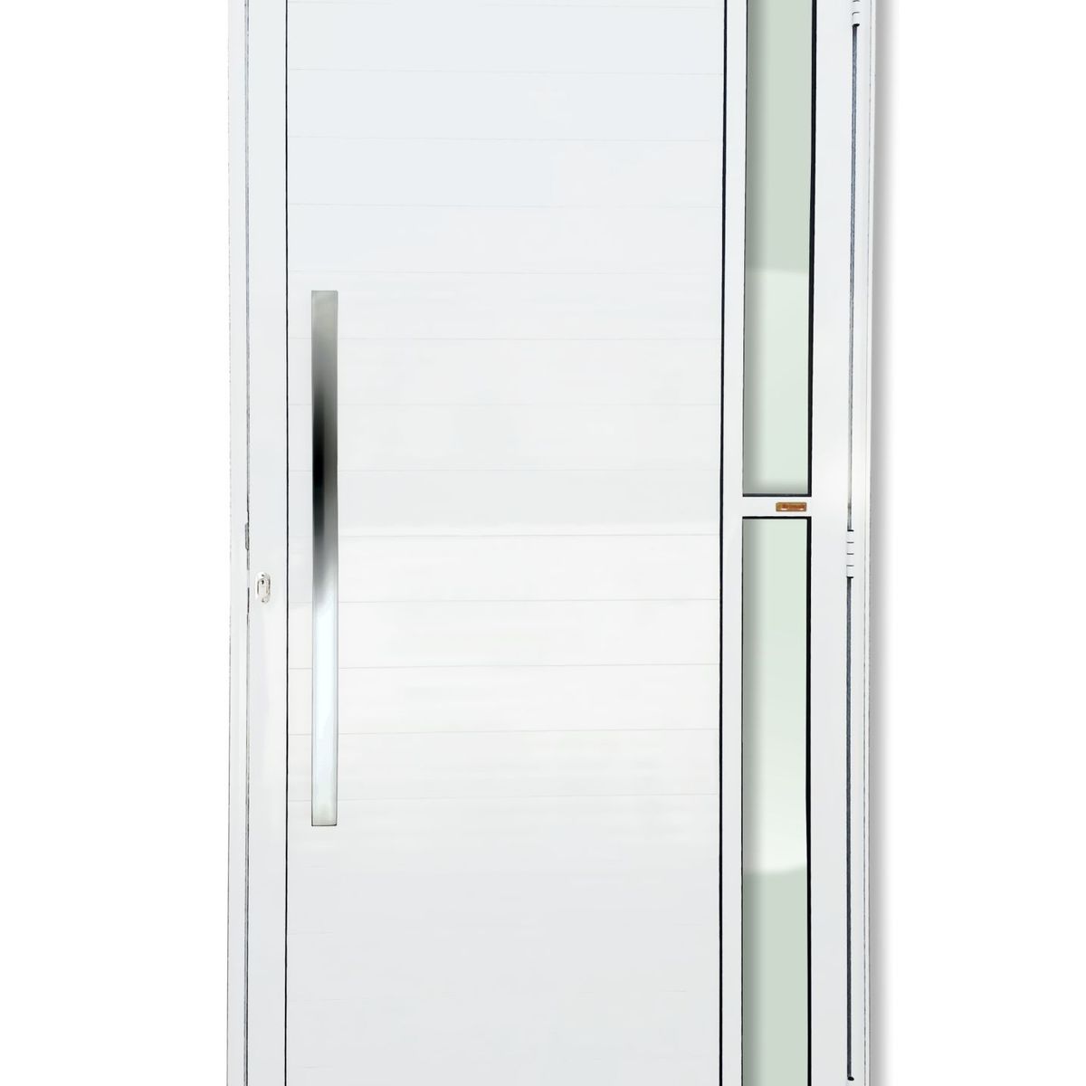 Porta Lambri e Visor Alumínio Branco Esquerda 210x90x4,6cm Visione, marca Brimak - Foto Principal