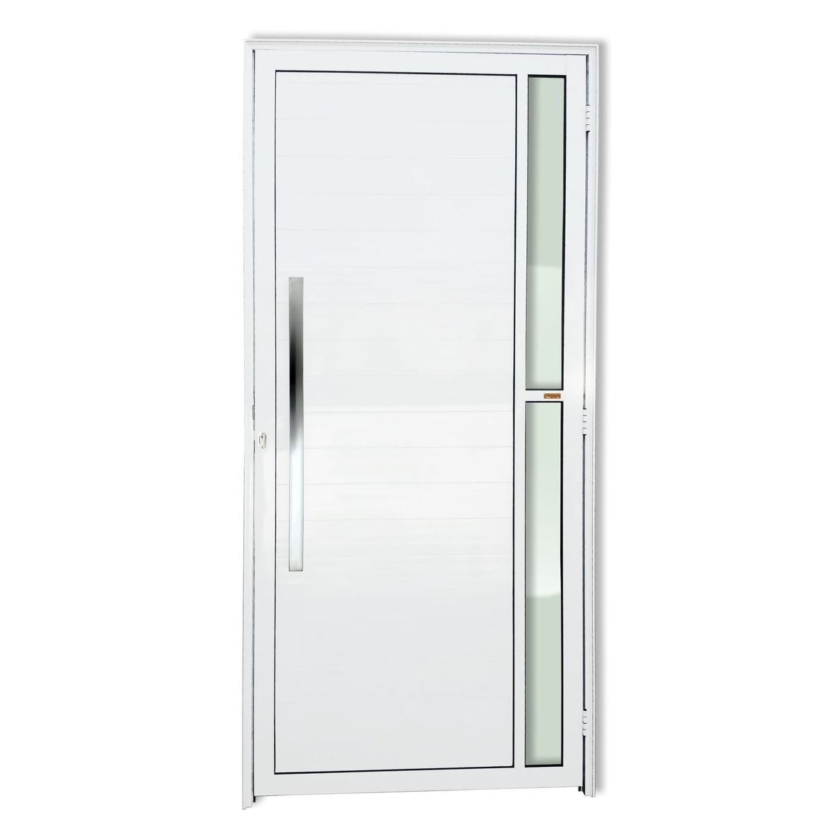 Porta Lambri e Visor Alumínio Branco Esquerda 210x90x4,6cm Visione, marca Brimak - Foto Principal