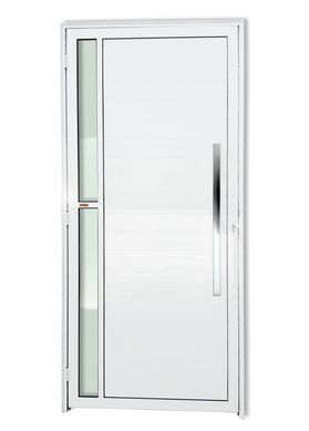 Porta Lambri e Visor Alumnio Branco Direita 210x100x4,6cm Visione