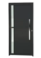 Porta Lambri e Visor Alumínio Preto Direita 210x100x4,6cm Visione