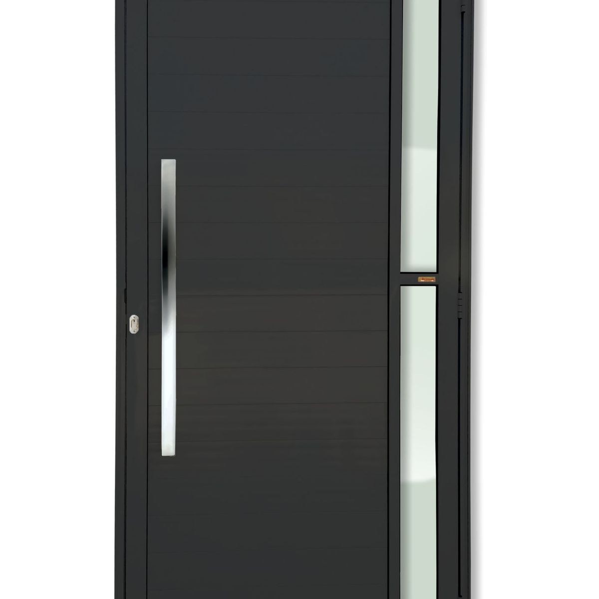 Porta Lambri e Visor Alumínio Preto Esquerda 210x100x4,6cm Visione, marca Brimak - Foto Principal