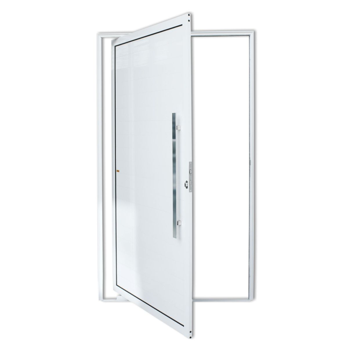 Porta Pivotante Alumínio Branco Direita 210x120x4,6cm Super 25, marca Brimak - Foto Principal