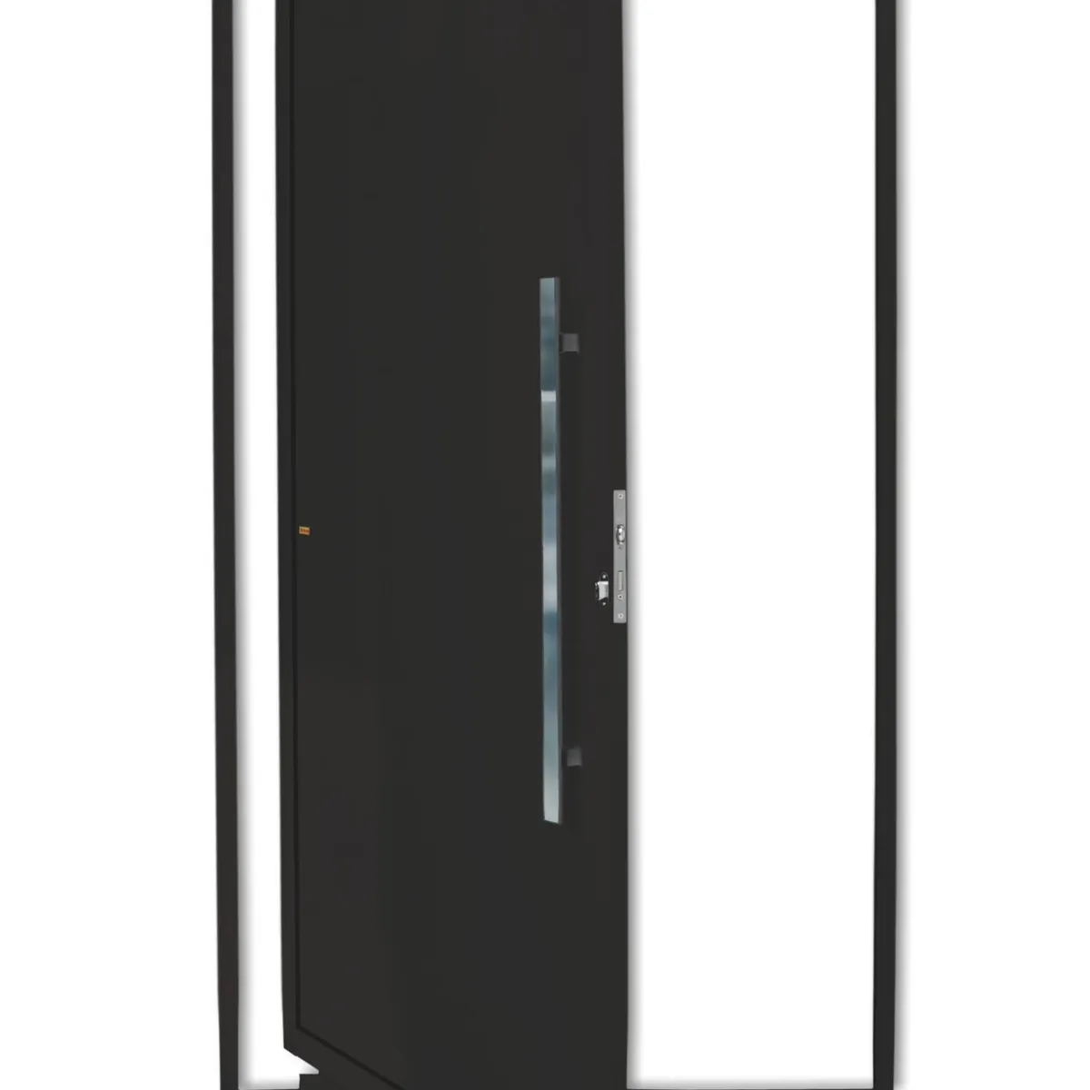 Porta Pivotante Alumínio Preto Direita 210x120x4,6cm Super 25, marca Brimak - Foto Principal