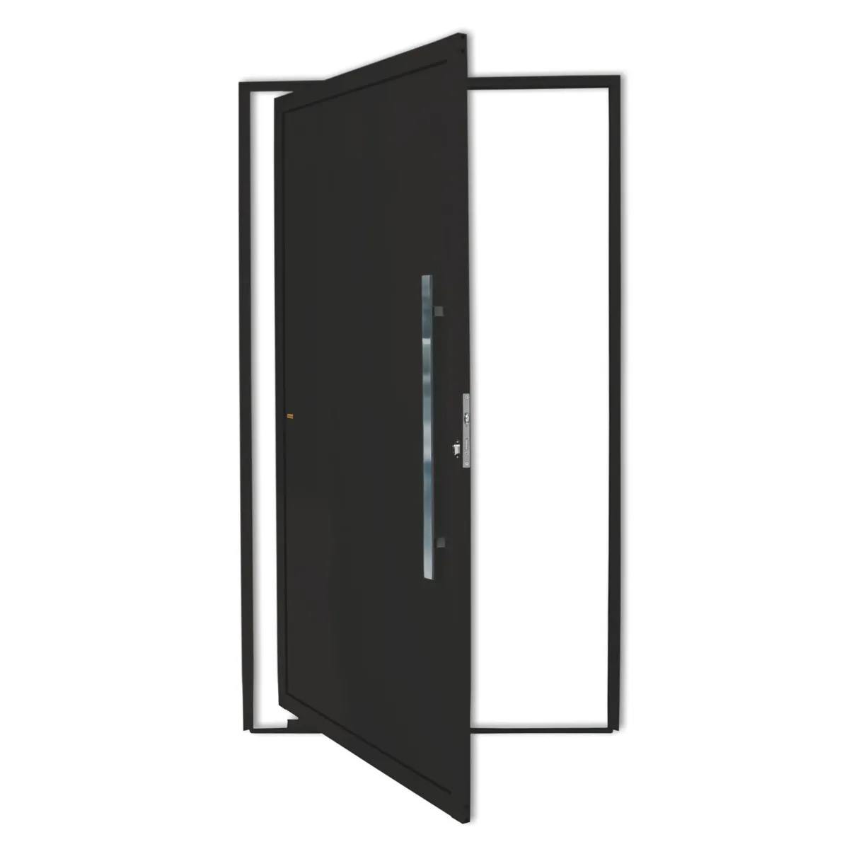 Porta Pivotante Alumínio Preto Direita 210x120x4,6cm Super 25, marca Brimak - Foto Principal