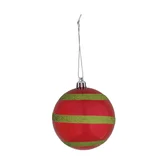 Bola Glitter Noel 8cm Vermelho