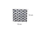 Dentado Antiracha 10x10cm Cinza