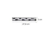 Dentado Antiracha 3x27,8cm Cinza