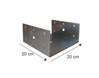Base de Coluna 20x20cm Cinza