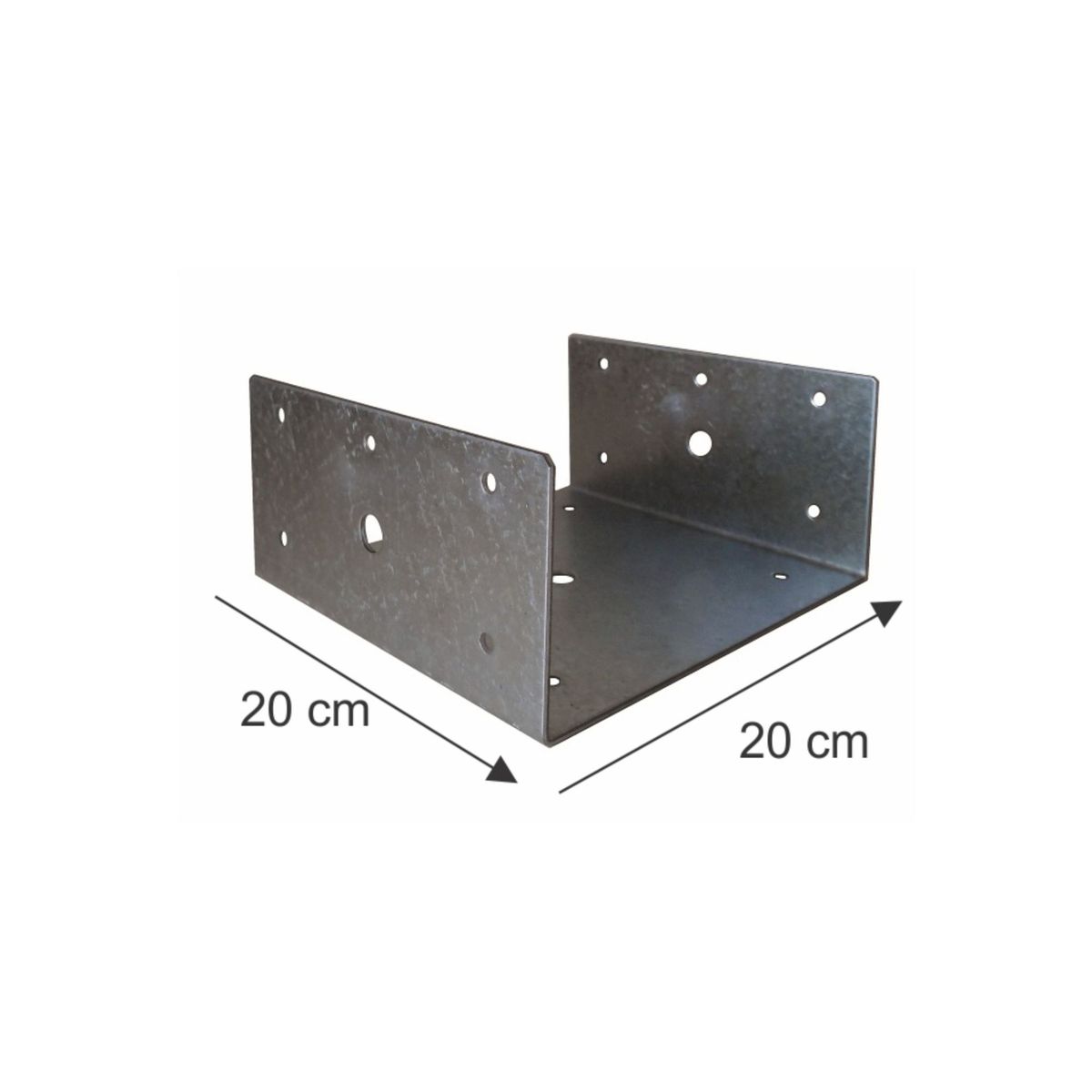 Base de Coluna 20x20cm Cinza, marca Garra - Foto Principal