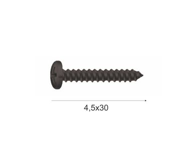 Parafuso Fix Cabea de Panela F.Cruz Gmax 4,5x30cm Preto
