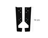Estribo Variável em Epoxi 14cm Preto