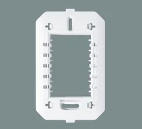 Suporte 4x2" para 3 Módulos Horizontais Elegance Branco