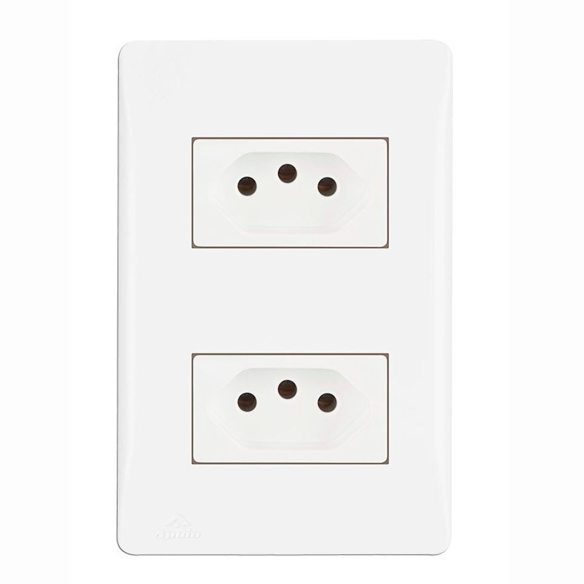 Conjunto Tomada 4X2 10A Moduluz Branco, marca Apoio - Foto Principal