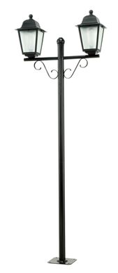 Poste com Tubo Columbia 20W, Preto