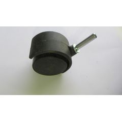 Rodízio 50mm 45Kg Pino 7mm 1 Peça Preto
