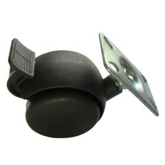 Rodízio Chapa 01 Peça 45Kg 50mm Preto