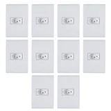 Kit com 10 Conjuntos de Tomadas 4X2 20A Liz Branco