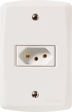 Conjunto Tomada 4X2 10A Lux2 Branco