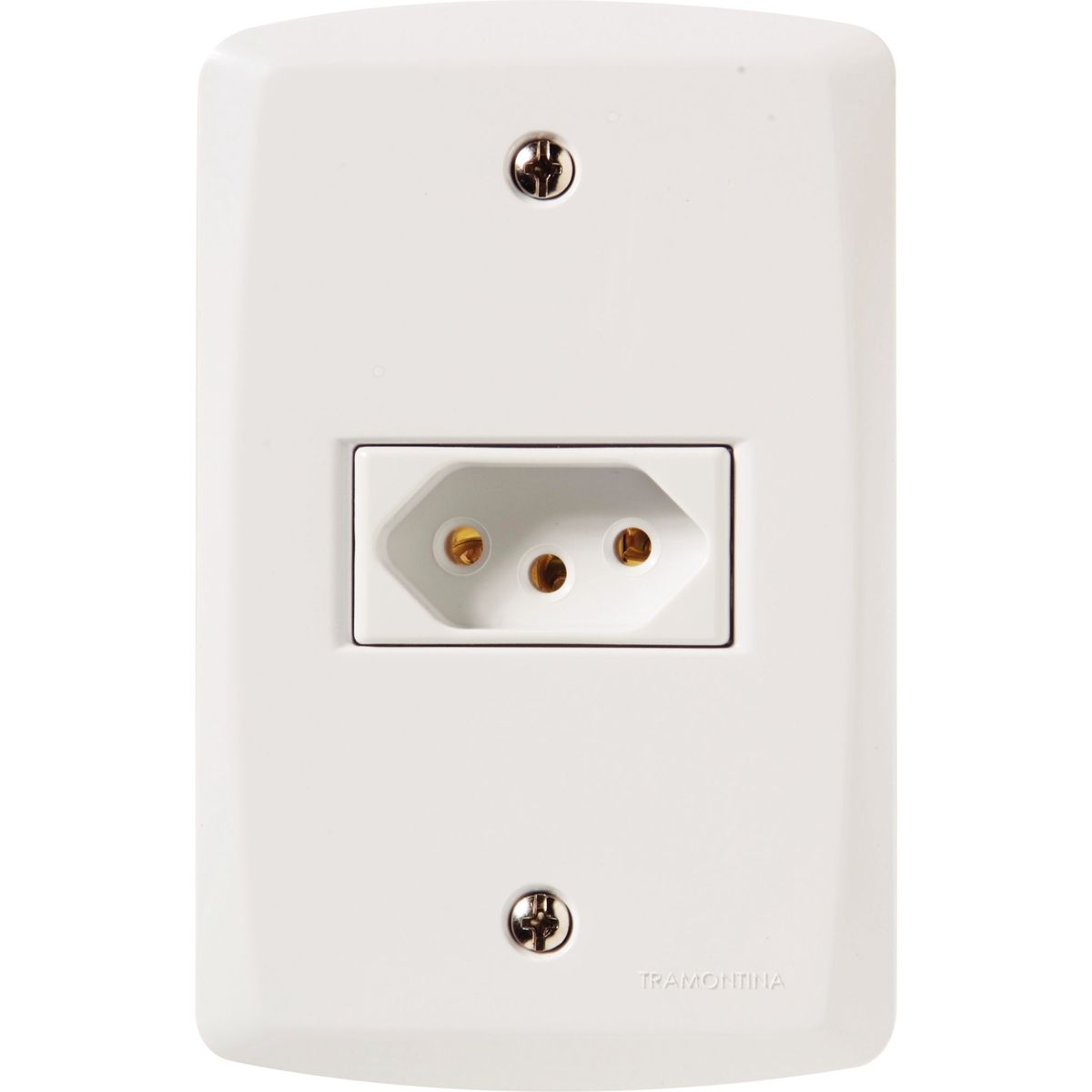 Conjunto Tomada 4X2 20A Lux2 Branco, marca Tramontina - Foto Principal