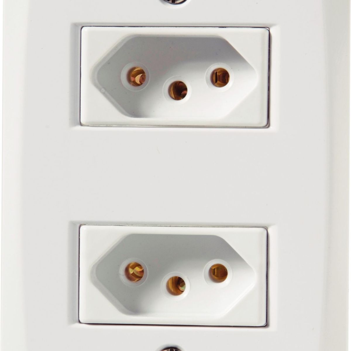 Conjunto Tomada 4X2 10A Lux2 Branco, marca Tramontina - Foto Principal