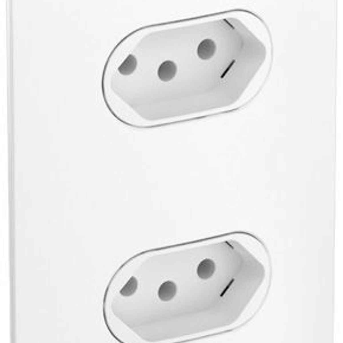 Conjunto 2 Tomadas 2P+T 10A 4x2 Bivolt Branco Nereya, marca Pial - Foto Principal