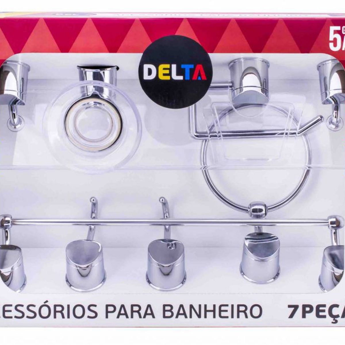 Kit Delta 7 Peças Cromado, marca Aquaplas - Foto Principal