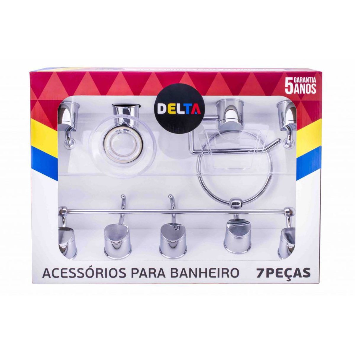 Kit Delta 7 Peças Cromado, marca Aquaplas - Foto Principal