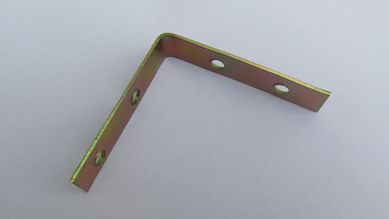 Suporte Trilho de Cortina em L com 2 Peas dourado