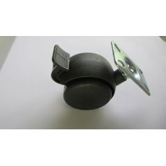 Rodízio Chapa 10kg 30mm 1 Peça Preto