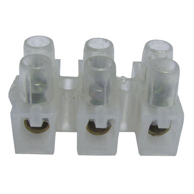 Conector Barra 3 Polos Para Cabo/Fio 4Mm2