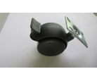 Rodízio Chapa 50mm 01 Peça 30Kg 42mm Preto