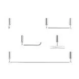 Kit para Banheiros com Acessórios Idea 5 Peças Metal
