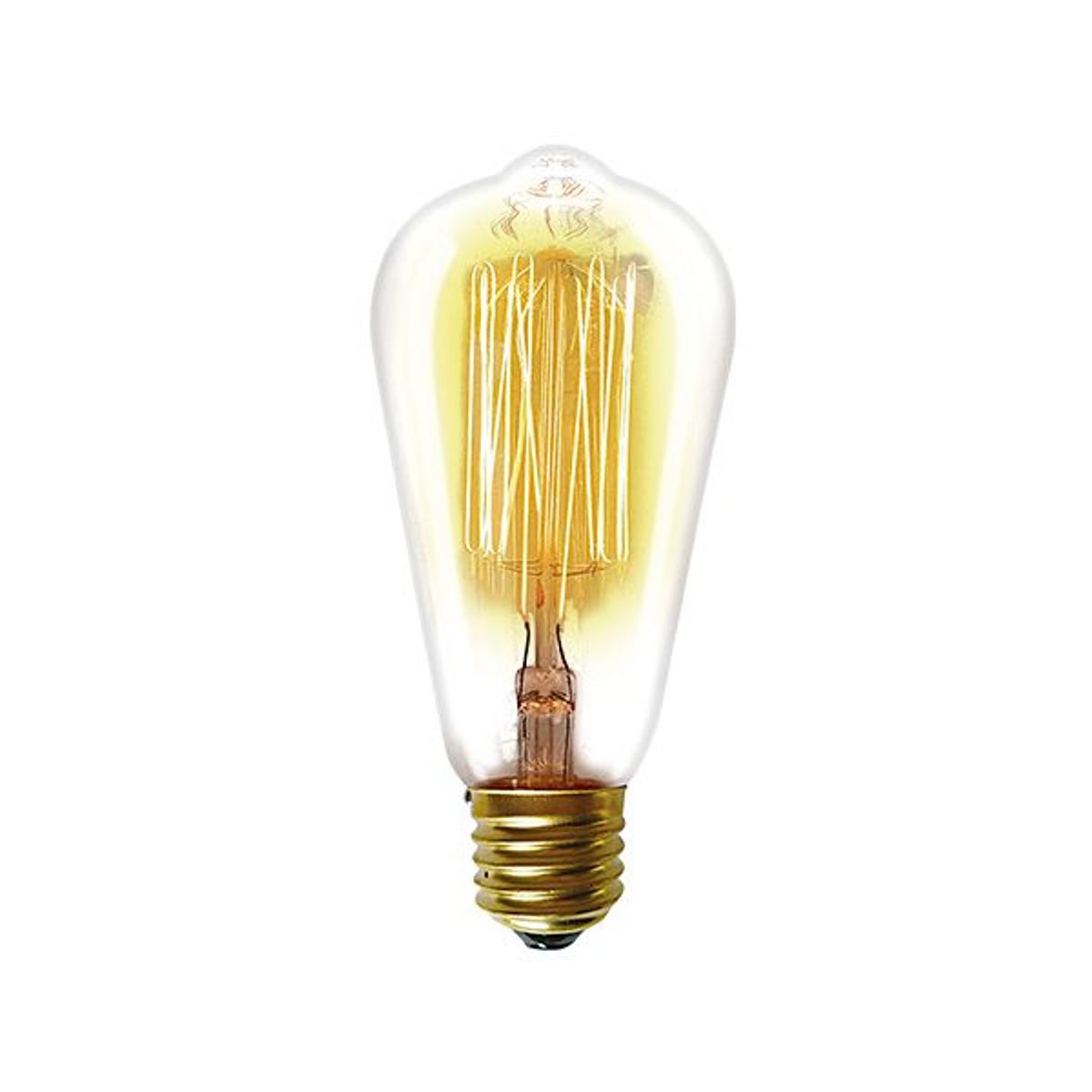 Lâmpada Filamento de Carbono ST64 40w 220v Amarelo Taschibra, marca Taschibra - Foto Principal