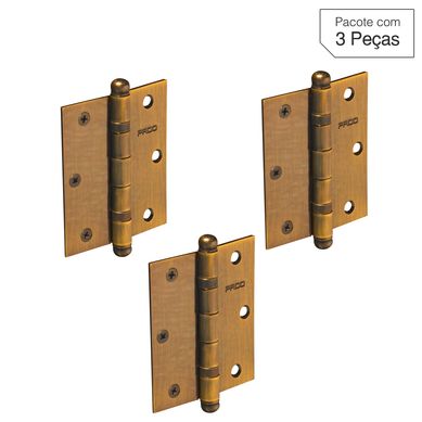 Dobradia Bronze para Porta 3x2,5 