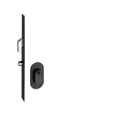 Fechadura Porta de Correr Bico de Papagaio 801 maquina 19mm Preto Pado