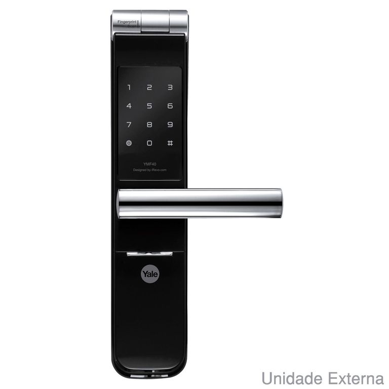 Fechadura Biométrica de Embutir YMF 40 36x37x9cm Preto - Sodimac