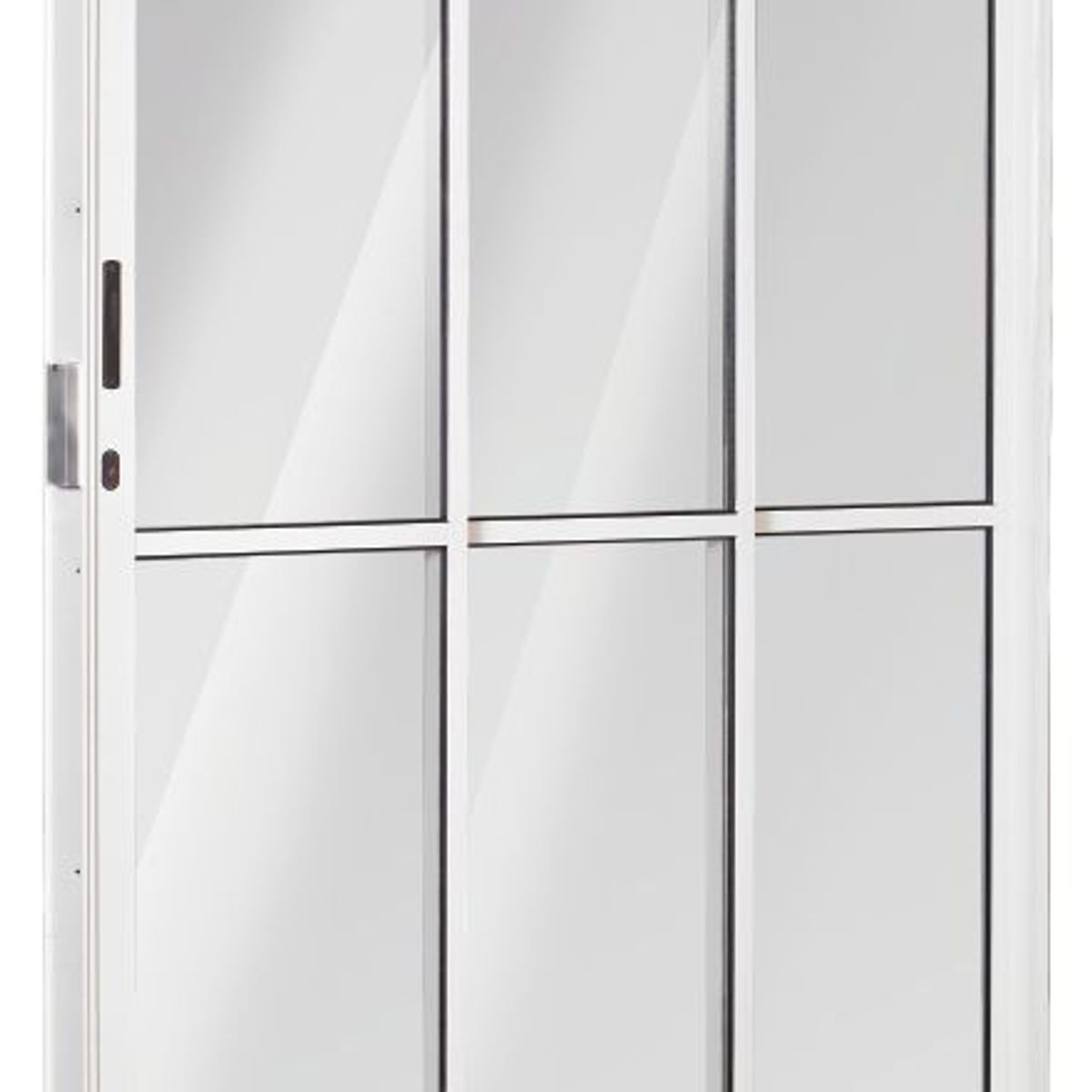 Porta de Correr Alumínio Branco 3 Folhas Direita 210x150x11,5cm Ecosul, marca Esquadrisul - Foto Principal