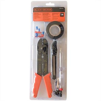 Jogo de Ferramentas Manuais 14 Peas Vermelho e Laranja Black+Decker