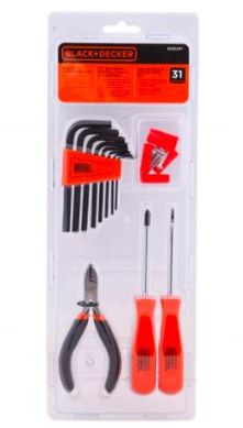 Jogo de Ferramentas Manuais 31 Peas Black+Decker