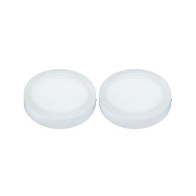 Kit com 2 Painis LED 22 Sobrepor Redondo 18w Bivolt Branco