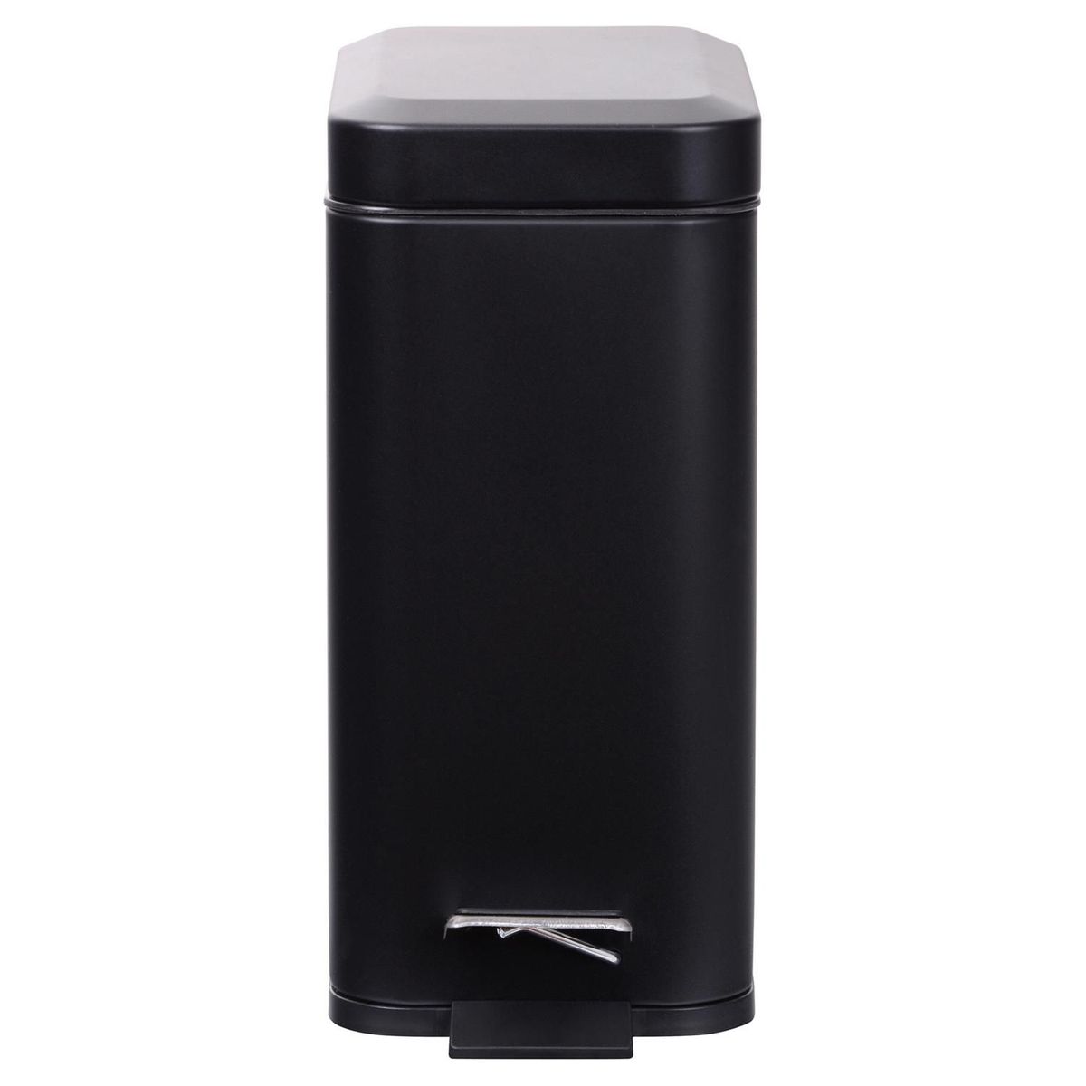 Lixeira 5l Metal Estreita Pedal Preto Just Home Collection, marca Just Home Collection - Foto 2