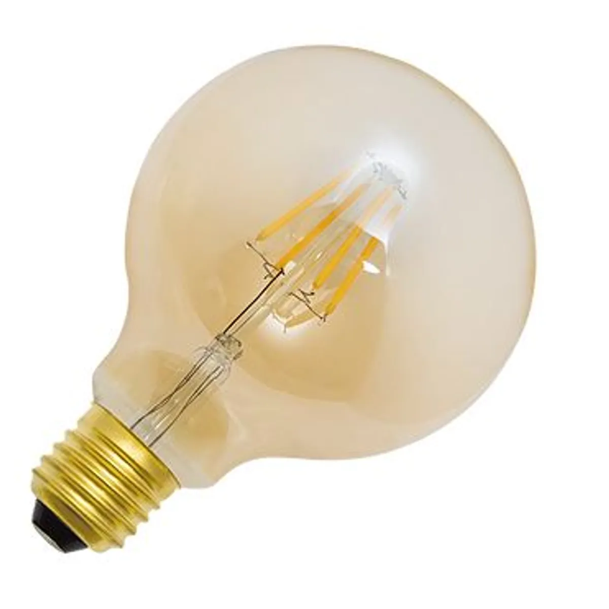 Lâmpada LED Ballon Filamento Luz Âmbar 4W 127V, marca Luminatti - Foto Principal
