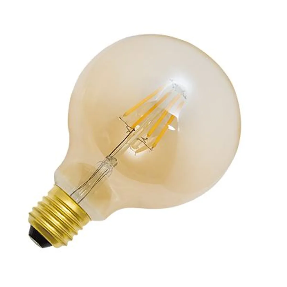 Lâmpada LED Ballon Filamento Luz Âmbar 4W 127V, marca Luminatti - Foto Principal