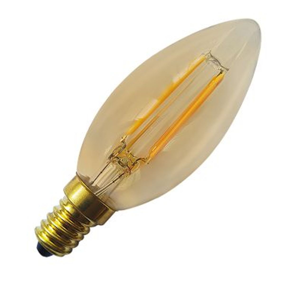 Lâmpada LED Vela Filamento Luz Âmbar 2W 220V, marca Luminatti - Foto Principal