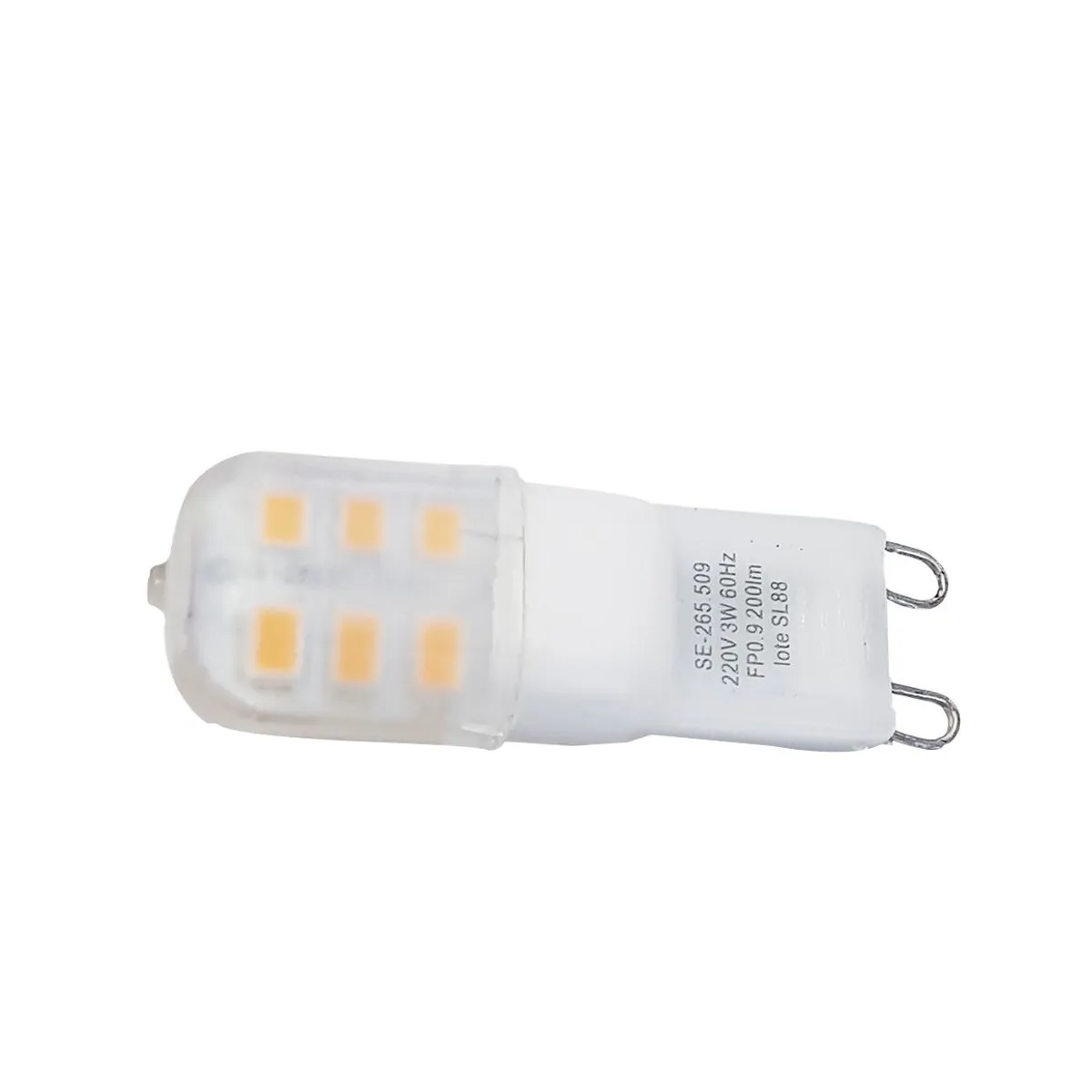 Lâmpada LED G9 Luz Amarela 2W 2700K 220V, marca Luminatti - Foto Principal